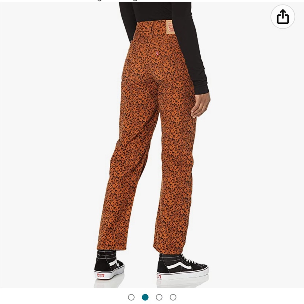 💥NWT💥 Levi's Women's Wedgie Animal Print  Corduroy Straight Jeans Sz. W29 L28